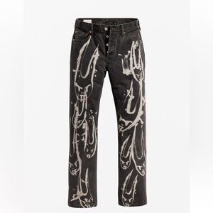 NWT Levi's® + Barbie Ferreria Size 26 Demon Bunny Black Denim Jeans